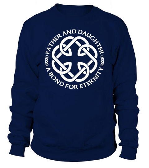 Celtic Knot Father and Daughter A Bond For Eternity Black Youth B0762W2KCF 1 Sweatshirt Unisex