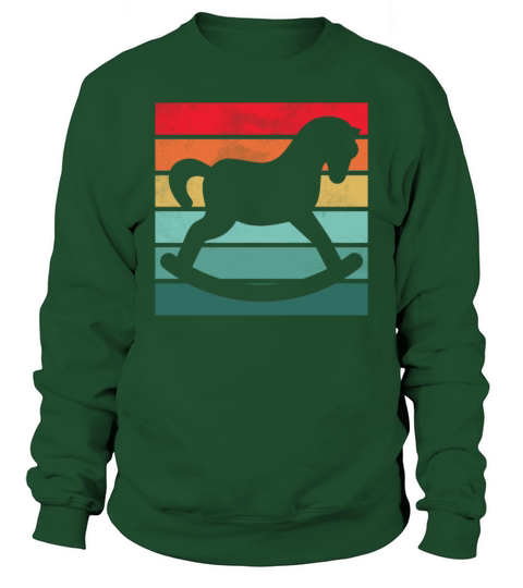 Girls Horse Riding Shirt Vintage Retro Sweatshirt Unisex