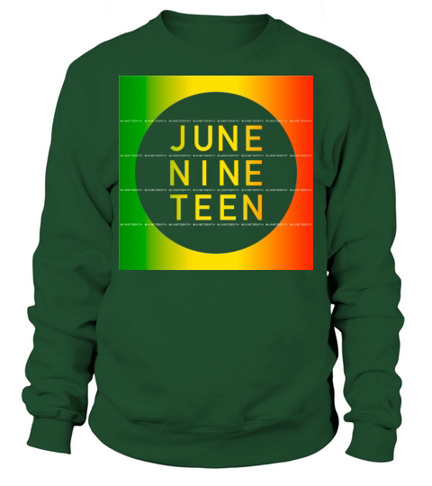 June Nine Teen Black Juneteenth June Vintage Sweatshirt Unisex