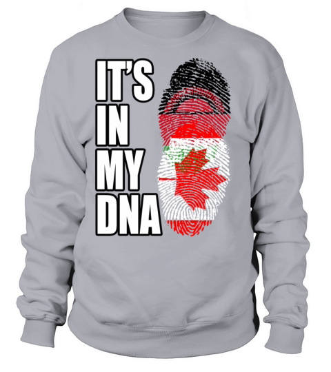 Malawian And Canadian Mix Heritage DNA Flag Sweatshirt Unisex
