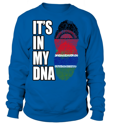 Malawian And Gambian Mix Heritage DNA Flag Sweatshirt Unisex