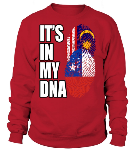 Malaysian And Chilean Mix Heritage DNA Flag Sweatshirt Unisex