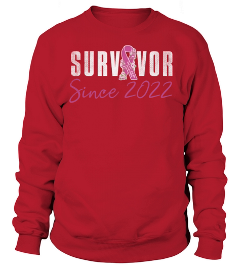 Survivor Since 2022 Breast Cancer Awareness Pink Sweatshirt Unisex