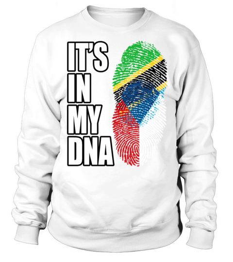 Tanzanian And Czech Vintage Heritage DNA Flag Sweatshirt Unisex
