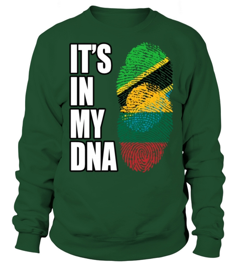 Tanzanian And Lithuanian Vintage Heritage DNA Flag Sweatshirt Unisex