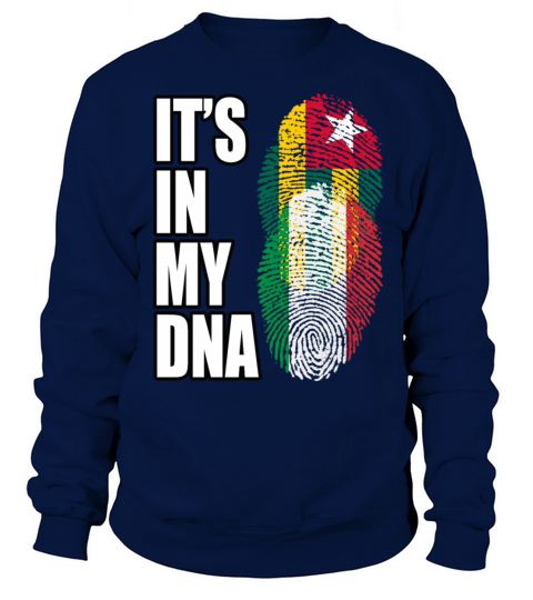 Togolese And Italian Mix Heritage DNA Flag Sweatshirt Unisex