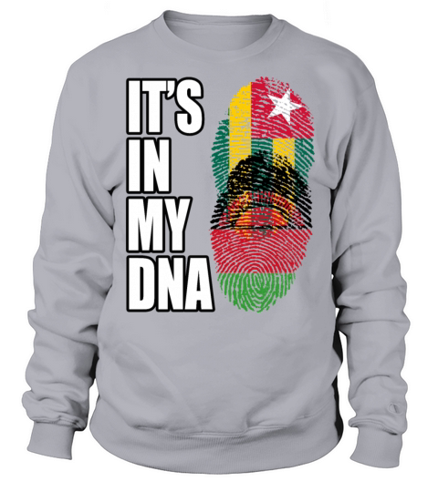 Togolese And Malawian Mix Heritage DNA Flag Sweatshirt Unisex