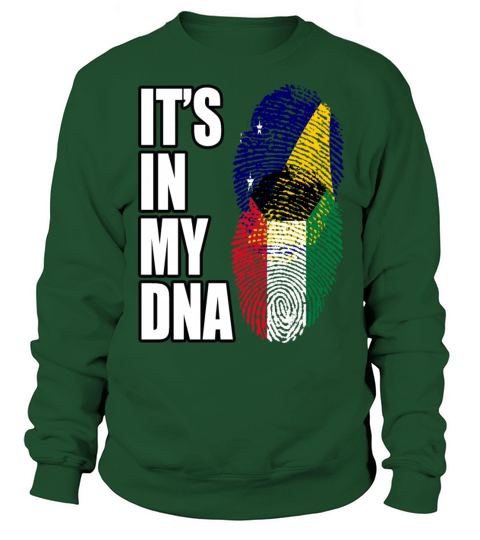 Tokelauan And Kuwaiti Mix Heritage DNA Flag Sweatshirt Unisex
