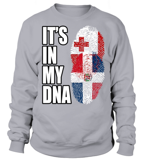 Tongan And Dominican Mix Heritage DNA Flag Sweatshirt Unisex
