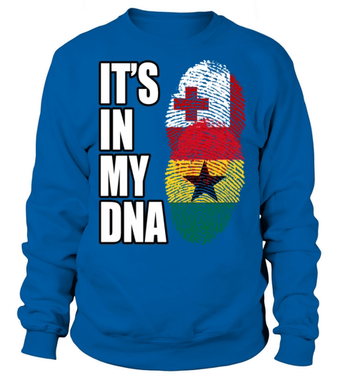 Tongan And Ghanaian Mix Heritage DNA Flag Sweatshirt Unisex