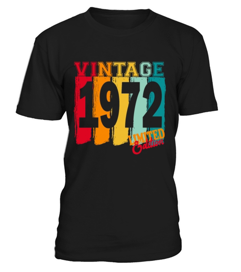 1972 Vintage Vintage Retro Birthday Gift T-Shirt Unisex