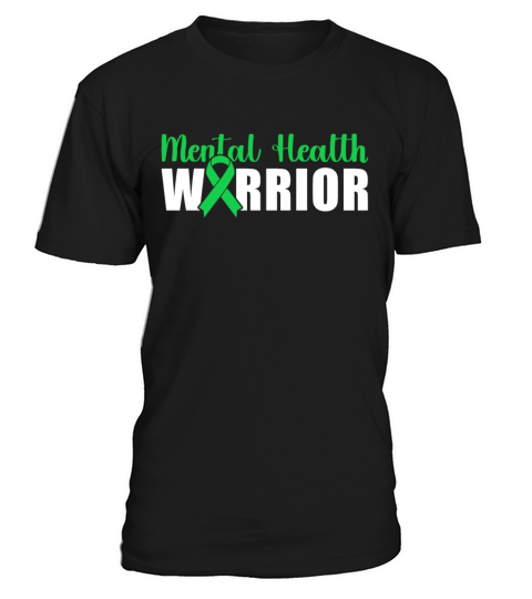 Mental Health Warrior Green Ribbon T-Shirt Unisex