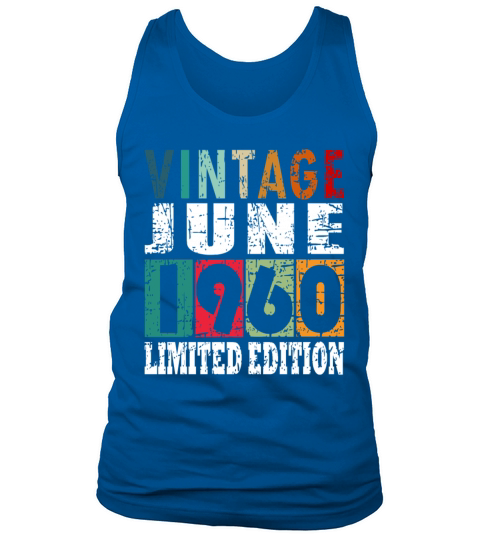 1960 vintage born in June gift Tank Top Unisex