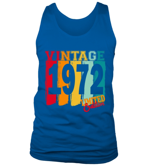 1972 Vintage Vintage Retro Birthday Gift Tank Top Unisex