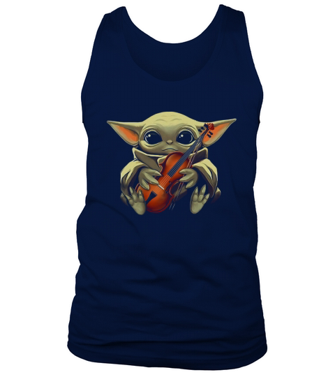 Baby Yoda Hugging Violin Tank Top Unisex