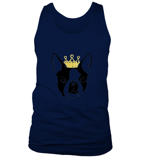 Boston Terrier wearing a crown T-Shirt SHIRT Tank Top Unisex