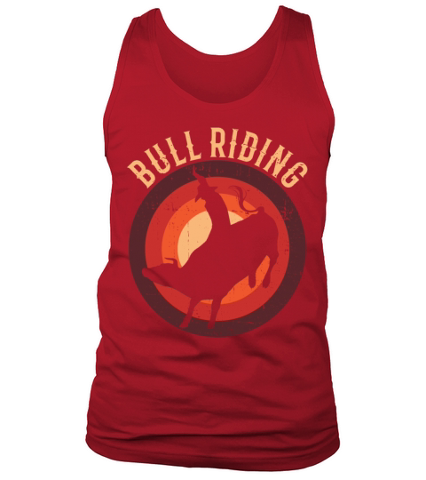 Bull Riding Western Rodeo Retro Vintage Cowboy Bul Tank Top Unisex