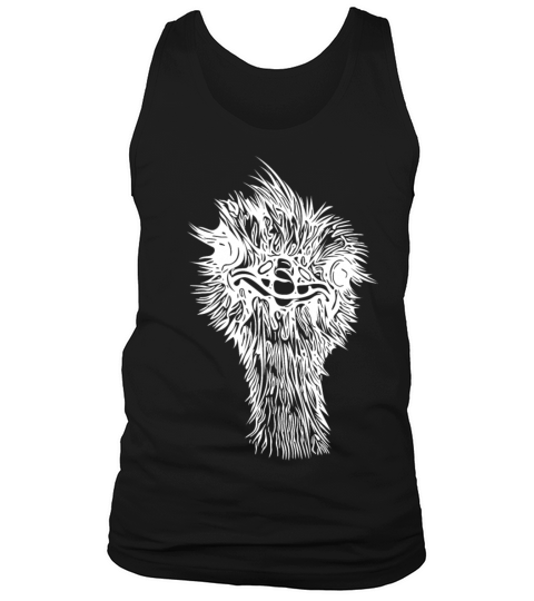 Funny Vintage Ostrich Head Tank Top Unisex