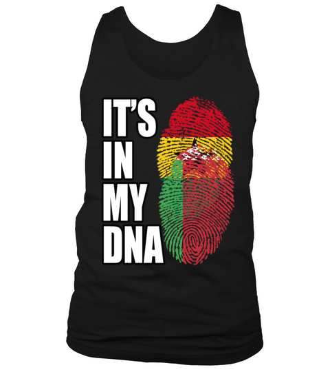 Ghanaian And Belarusian Mix Heritage DNA Flag Tank Top Unisex