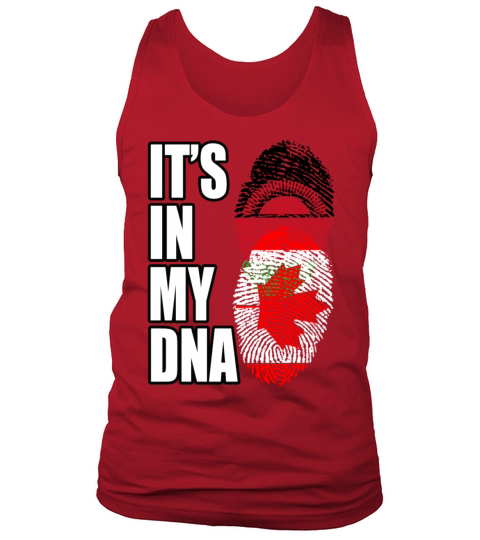 Malawian And Canadian Mix Heritage DNA Flag Tank Top Unisex