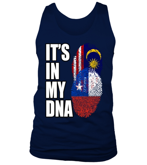 Malaysian And Chilean Mix Heritage DNA Flag Tank Top Unisex