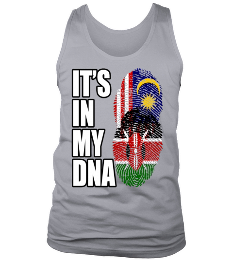 Malaysian And Kenyan Mix Heritage DNA Flag Tank Top Unisex