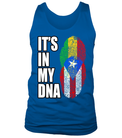 Malian And Puerto Rican Mix Heritage DNA Flag Tank Top Unisex