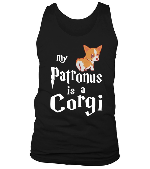 Mein Patronus ist ein Corgi Shirt Black Youth Tank Top Unisex