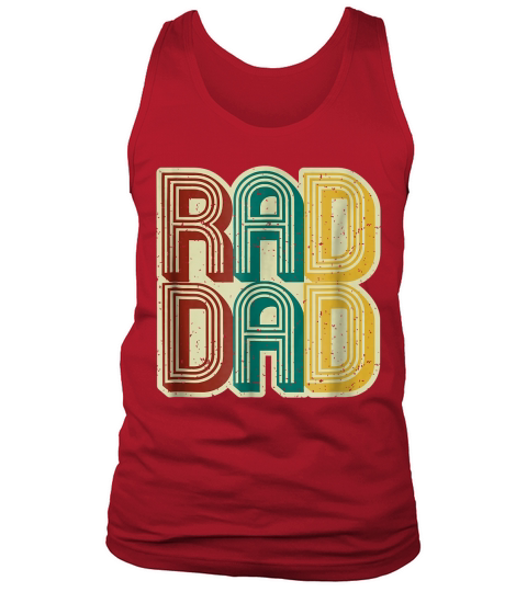 Mens Rad Dad Shirt Vintage Retro Fathers Day Gift - Coffee Mug (colored) Tank Top Unisex