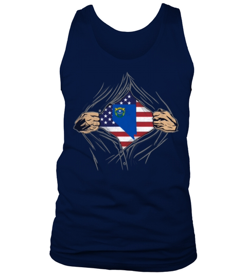 Rip Reveal America State Flag Nevada Tank Top Unisex