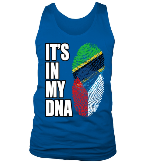 Tanzanian And Czech Vintage Heritage DNA Flag Tank Top Unisex