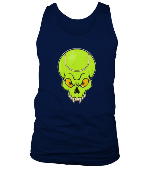 Tennis Ball Skull Design Tennis Player Tank Top Unisex