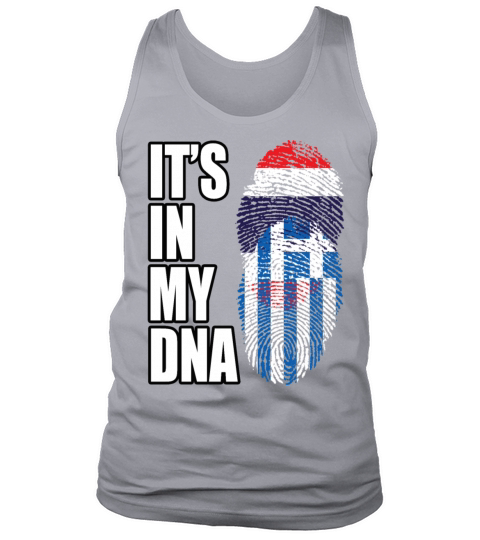 Thai And Greek Vintage Heritage DNA Flag Tank Top Unisex