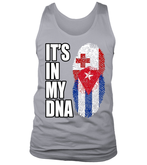 Tongan And Cuban Mix Heritage DNA Flag Tank Top Unisex
