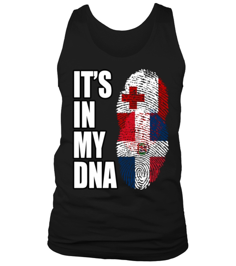 Tongan And Dominican Mix Heritage DNA Flag Tank Top Unisex