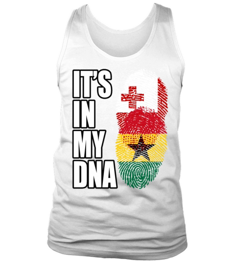 Tongan And Ghanaian Mix Heritage DNA Flag Tank Top Unisex