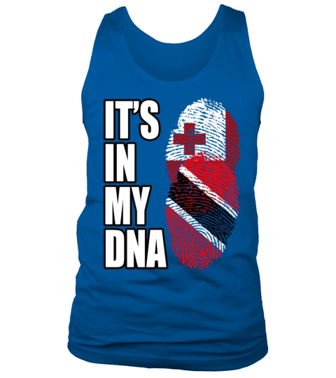 Tongan And Trinidad Tobago Mix Heritage DNA Flag Tank Top Unisex