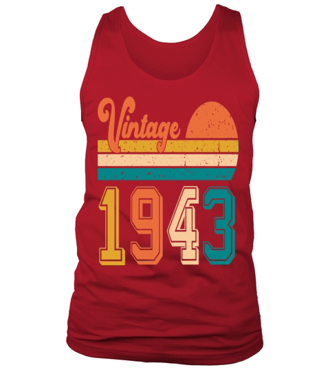 Vintage 1943 birthday gift Tank Top Unisex