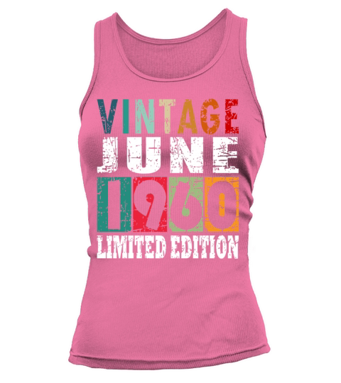 1960 vintage born in June gift Tank top Woman