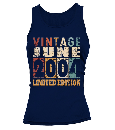 2004 vintage born in June gift Tank top Woman