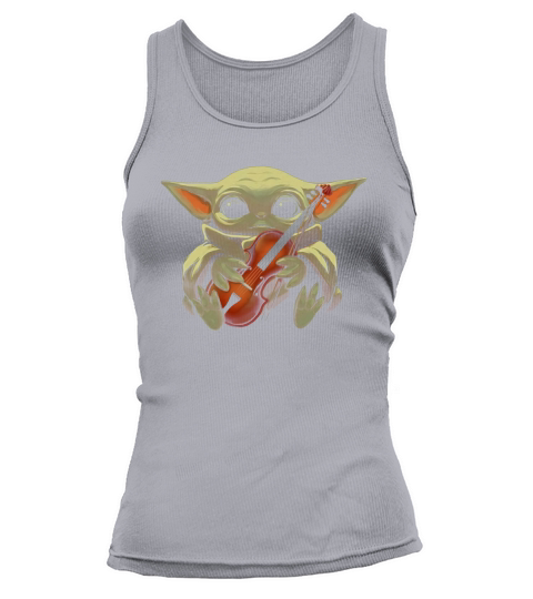 Baby Yoda Hugging Violin Tank top Woman