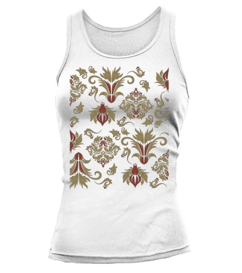 Baroque Aesthetic Pattern Old Vintage Grunge Tank top Woman