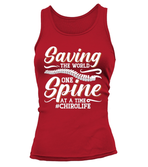 Chiropractic Saving The World Spine Chiropractor Tank top Woman