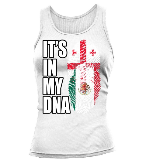 Georgian And Mexican Mix Heritage DNA Flag Tank top Woman