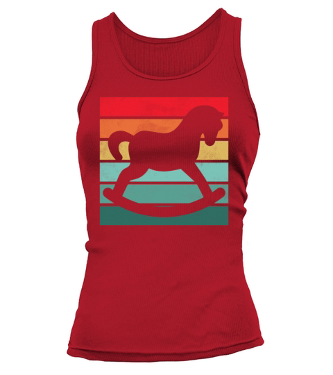 Girls Horse Riding Shirt Vintage Retro Tank top Woman