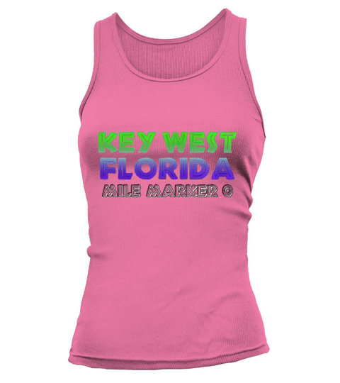Key West Florida Mile Marker Zero Souvenir Tank top Woman