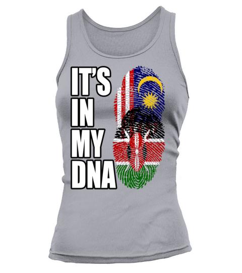 Malaysian And Kenyan Mix Heritage DNA Flag Tank top Woman