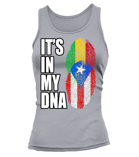 Malian And Puerto Rican Mix Heritage DNA Flag Tank top Woman