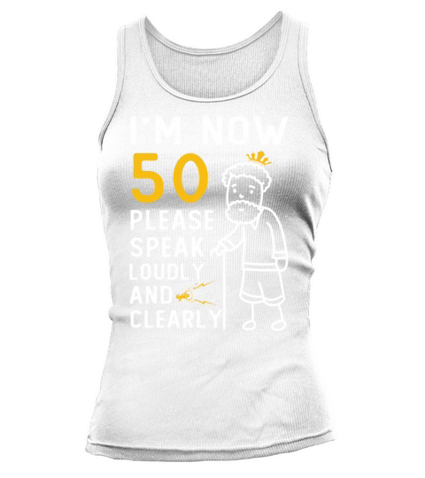 Mens 50th Birthday 50 Years Old B-Day Tank top Woman