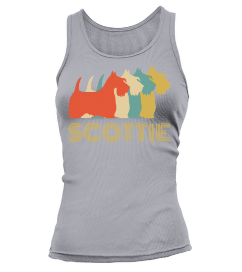 Scottie Scottish Terrier Dog Breed Vintage Look Tank top Woman
